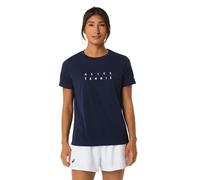 Camiseta Asics Women Court Graphic Tee Mujer M Blue