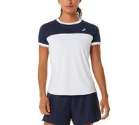 Camiseta de mujer Asics Court Short Sleeve Top - midnight/brilliant white XS
