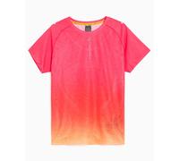 Camiseta ASICS x Distance Metarun Fade para mujer Naranja,Rosa XS