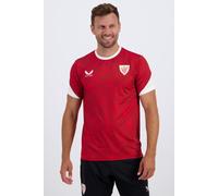 Castore - Camiseta oficial Athletic Club Bilbao Pre-Match 2025-2026, Unisex, Racing Red-Brilliant White, XL