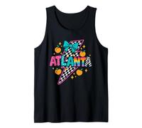 Camiseta Atlanta Peach a cuadros Lightning Rainbow Pride Camiseta sin Mangas