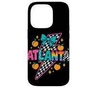 Camiseta Atlanta Peach a cuadros Lightning Rainbow Pride Carcasa para iPhone 14 Pro