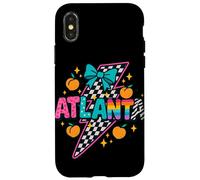 Camiseta Atlanta Peach a cuadros Lightning Rainbow Pride Carcasa para iPhone X/XS