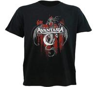 Camiseta Avantasia Dragon Tour para hombre, Negro , M