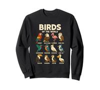 Camiseta Aves del Mundo Diseño de Especies de Pájaros Sudadera