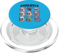 Camiseta Axolotls of The World - Kawaii Axolotl Educational PopSockets PopGrip para MagSafe