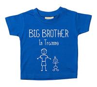 Camiseta azul “Big Brother in Training” para regalar a niños que esperan un hermano, disponible en tallas para niños de 0 a 6 meses a 14 y 15 años azul azul Talla:6-12 meses