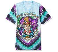Camiseta azul líquido con texto en inglés "Don't You Know Alice in Wonderland Mad Here" - Multi - XX-Large