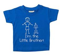 Camiseta azul para bebé con inscripción en inglés "I'm The Little Brother" azul azul Talla:7-8 Years