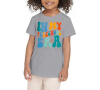 Camiseta azul para niños pequeños, niños, niñas, ropa de verano, primer día de escuela, camiseta en mi camiseta preescolar para niños pequeños, camisetas de guardería, nueva camiseta para niños, gris