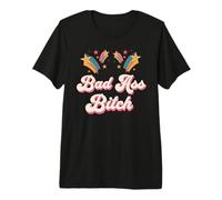 Camiseta Bad Assed para Mujer, Bad Ass Bitch, Retro, Impresionante y ruda Camiseta Premium