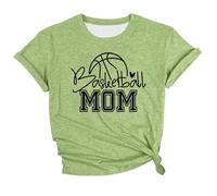 Camiseta básica clásica de cuello redondo y manga corta, ideal para el diario. Blusa suave y cómoda para un look informal., Luz verde, XL