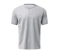Camiseta básica de ajuste regular para hombre, de verano, de manga corta, sencilla, para interiores y exteriores, deportes, vida diaria, gris, 3XL