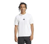 Camiseta básica de manga corta con logo pequeño Hombre Talla S. Color Blanco