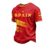 Camiseta básica de manga corta para hombre, elástica, para fitness, gimnasio, torero, diseño de torero, camiseta estampada, camiseta de algodón, camiseta de toro español, polo para Corrida Festival, S