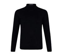 Camiseta básica lisa de manga larga con cuello alto para niños Camisetas tipo polo de punto para niñas y niños Color: Negro Talla: 11-12 años