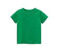 Camiseta Básica Manga Corta para Niños y Niñas - Camisa Casual de Verano Color Sólido con Diseño Gráfico