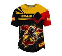Camiseta básica para hombre, manga corta, elástica, para fitness, gimnasio, torero, diseño de torero, camiseta estampada, camiseta de algodón, camiseta de toro español, polo para Corrida Festival, P