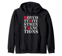 Camiseta BDS Protest - Camiseta Boicot Desinversión y Sanciones Sudadera con Capucha