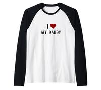 Camiseta BDSM I Love My Daddy Camiseta Manga Raglan