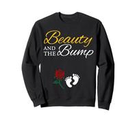 Camiseta Beauty and The Bump con Bonito Anuncio de Embarazo Sudadera