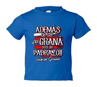 Camiseta bebé además de ser del Graná soy un padrazo futbolero de Granada - Azul Royal, 1 año