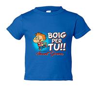 Camiseta bebé Boig per tu amunt Girona - Azul Royal, 1 año