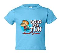 Camiseta bebé Boig per tu amunt Girona - Celeste, 2 años