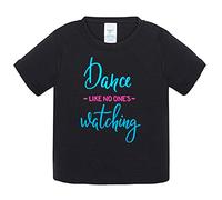 Camiseta bebé Dance Like No One Is Watching - Negro, 1 año