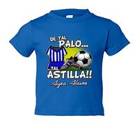 Camiseta bebé de tal palo tal astilla de Alaves para aficionado al fútbol - Azul Royal, 1 año