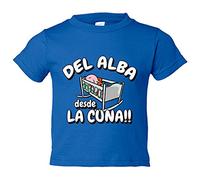Camiseta bebé del Alba desde la cuna para aficionado al fútbol - Azul Royal, 1 año