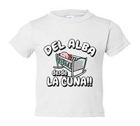 Camiseta bebé del Alba desde la cuna para aficionado al fútbol - Blanco, 1 año