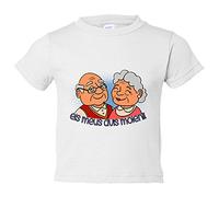 Camiseta bebé Els meus avis molen - Blanco, 2 años