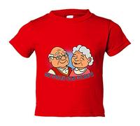 Camiseta bebé Els meus avis molen - Rojo, 2 años
