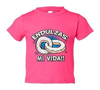 Camiseta bebé endulzas mi vida San Valentín - Rosa, 2 años