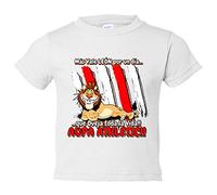 Camiseta bebé frase divertida león del Athletic por un día - Blanco, 1 año
