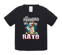Camiseta bebé frase el primero del Rayo para hincha de su equipo de fútbol - Negro, 2 años