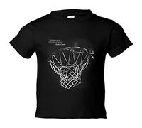 Camiseta bebé frase leyenda del baloncesto Everything Is Earned - Negro, 2 años