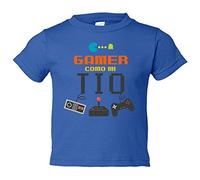 Camiseta bebé Gamer como mi tío - Azul Royal, 2 años
