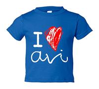 Camiseta bebé I Love avi - Azul Royal, 2 años