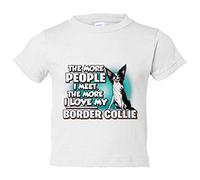 Camiseta bebé I love my Border Collie raza perro - Blanco, 2 años
