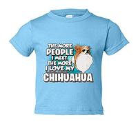 Camiseta bebé I love my Chihuahua long hair raza perro - Celeste, 2 años