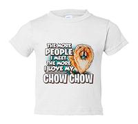 Camiseta bebé I love my Chow Chow raza perro - Blanco, 2 años