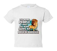 Camiseta bebé I love my Dogue de Bordeaux raza perro - Blanco, 1 año
