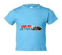Camiseta bebé I Love My Jetski Jet Ski - Celeste, 1 año