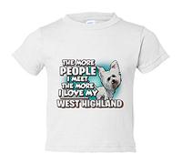 Camiseta bebé I love my West Highland raza perro - Blanco, 2 años