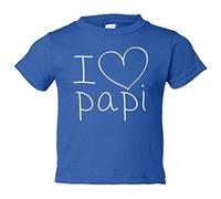 Camiseta bebé I Love papi - Azul Royal, 2 años