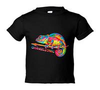 Camiseta bebé ilustración chameleoinc camaleónico camaleón - Negro, 1 año