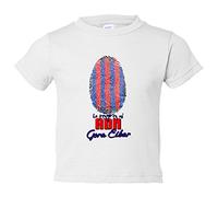 Camiseta bebé lo tengo en mi ADN futbolero de Eibar - Blanco, 2 años
