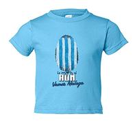 Camiseta bebé lo tengo en mi ADN futbolero de Málaga - Celeste, 1 año